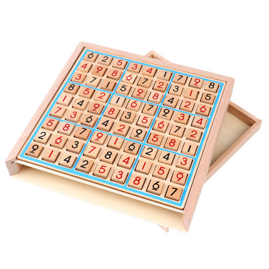 Wooden Sudoku Game with Various Difficulty Modes