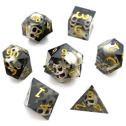 Resin Charms Variety Polyhedral Dice Set