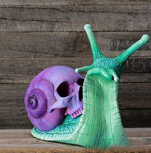 Snail Skull Sculpture Decoration