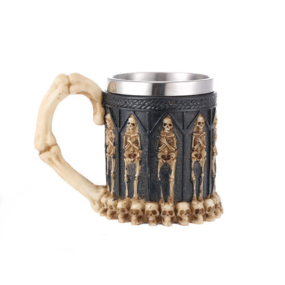 Skeletal Remains Stainless Steel Beer Mug Tankard - 600ml