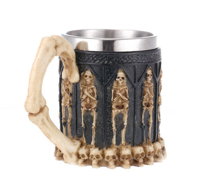 Skeletal Remains Stainless Steel Beer Mug Tankard - 600ml