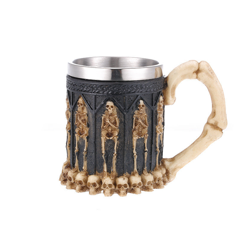 Skeletal Remains Stainless Steel Beer Mug Tankard - 600ml