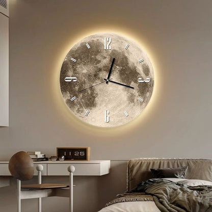 Full Moon Wall Clock Home Decor