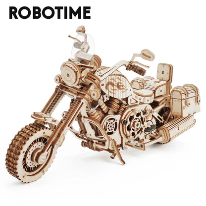 Robotime Rokr Cruiser Motorcycle DIY Wooden Model 420 Pcs