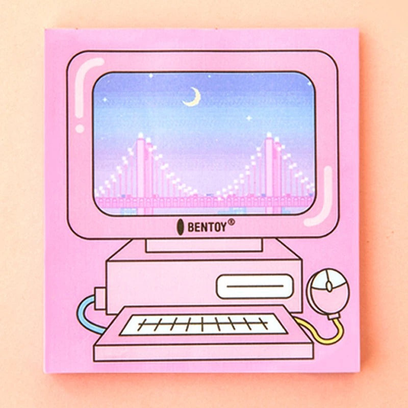 Gaming and Computing Pink Post It Note Memo Pads