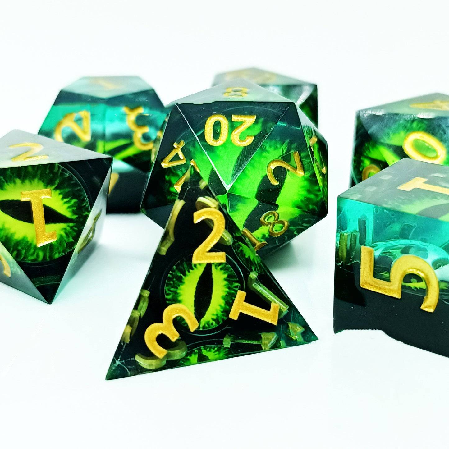 Dragon's Eyes Polyhedral Dice Set