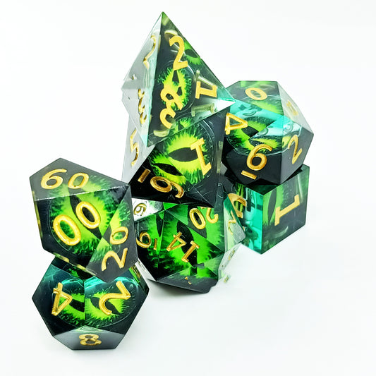 Dragon's Eyes Polyhedral Dice Set