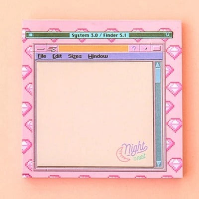 Gaming and Computing Pink Post It Note Memo Pads