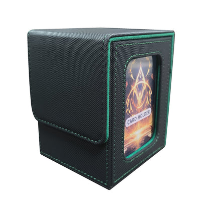 Trading Card Deck Box Holds 100+ Cards with Display Window