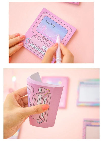 Gaming and Computing Pink Post It Note Memo Pads