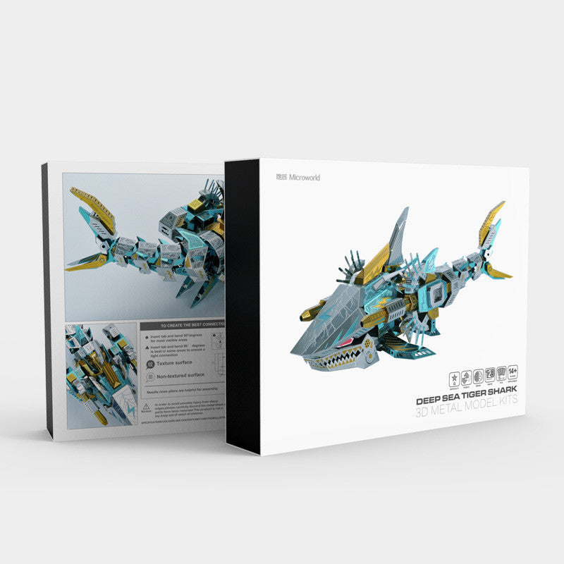 Metal 3D Puzzle - Shark Robot