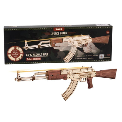 ROKR Wooden Puzzle Gun Model DIY 3D Building Kit