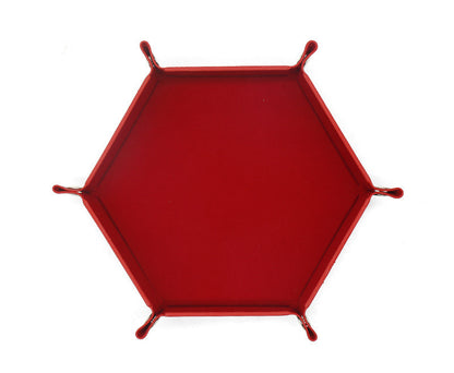 Hexagonal Velvet Dice Cloth Tray