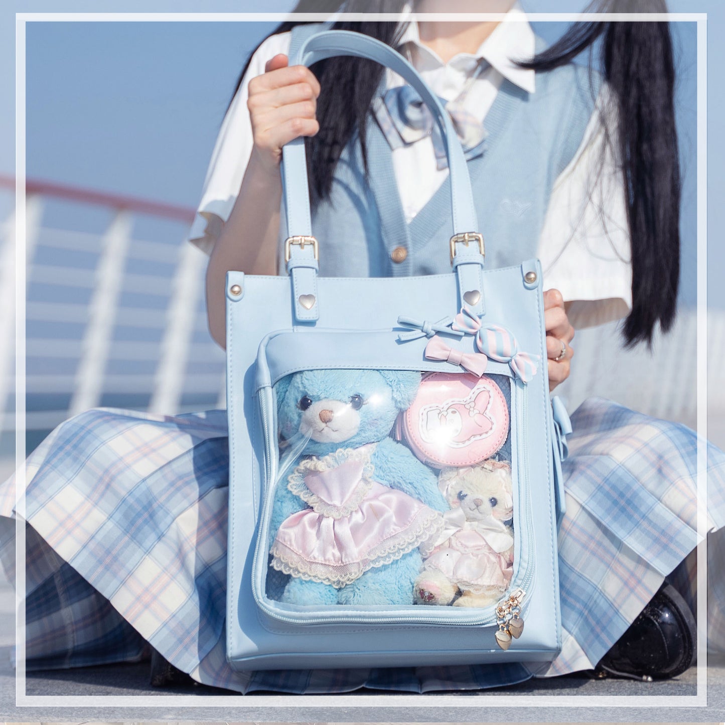 Cute Candy Bow window 'Ita' Shoulder Bag