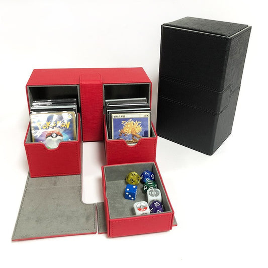 Duo Double TCG Cards Deck Box with Dice Tray