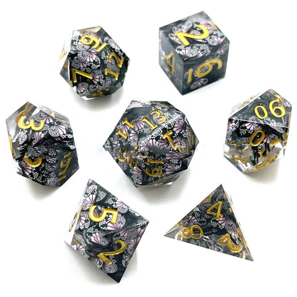 Resin Charms Variety Polyhedral Dice Set