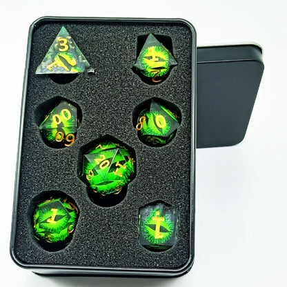 Dragon's Eyes Polyhedral Dice Set