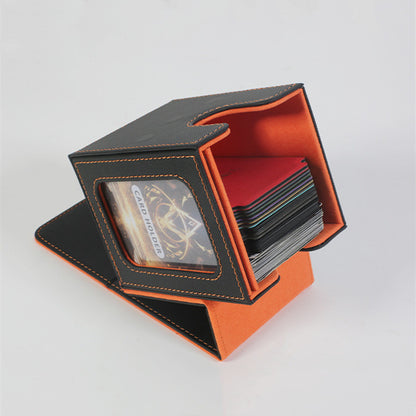 Trading Card Deck Box Holds 100+ Cards with Display Window