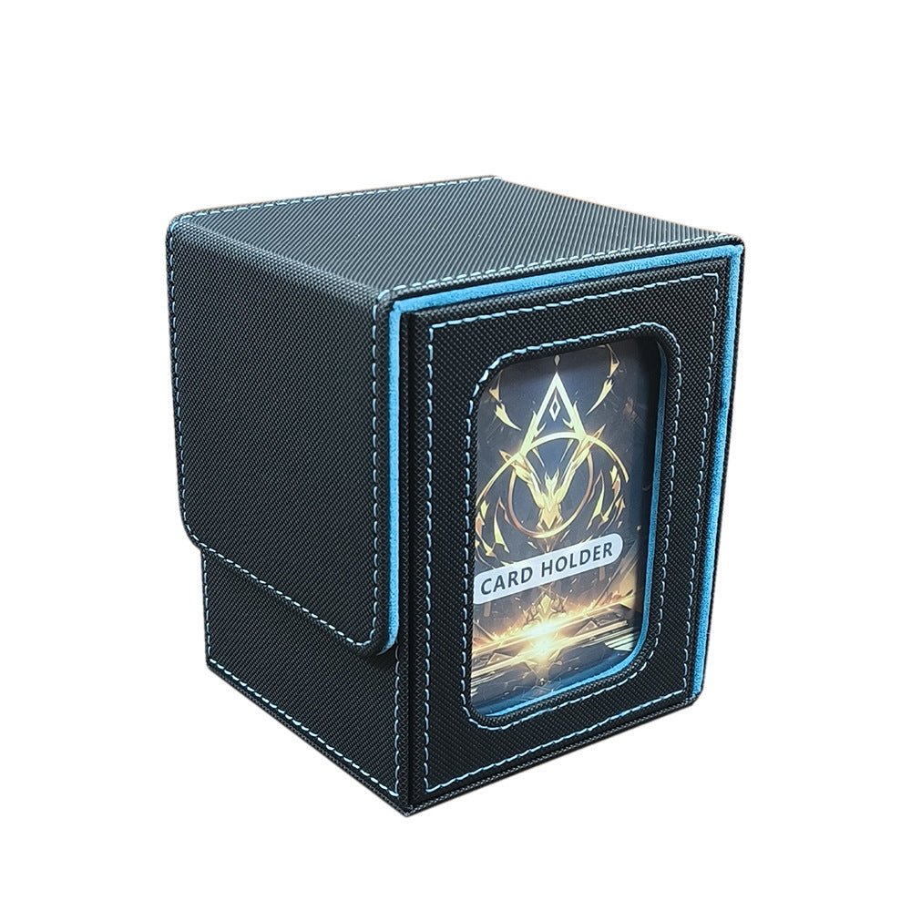 Trading Card Deck Box Holds 100+ Cards with Display Window