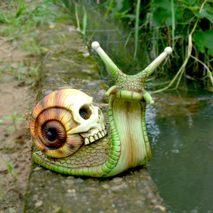 Snail Skull Sculpture Decoration