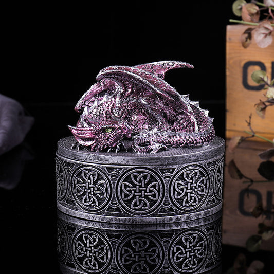 Resting Dragon Protector Trinket Jewellery Box