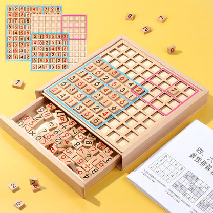 Wooden Sudoku Game with Various Difficulty Modes