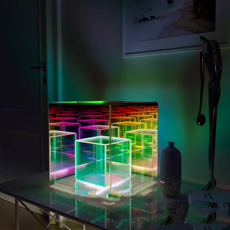 Cuboid Acrylic Lamp Cube LED Box