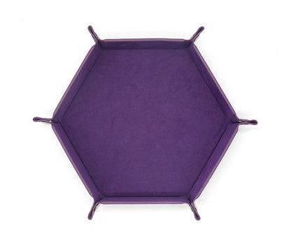 Hexagonal Velvet Dice Cloth Tray