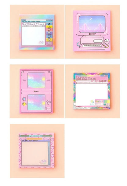 Gaming and Computing Pink Post It Note Memo Pads