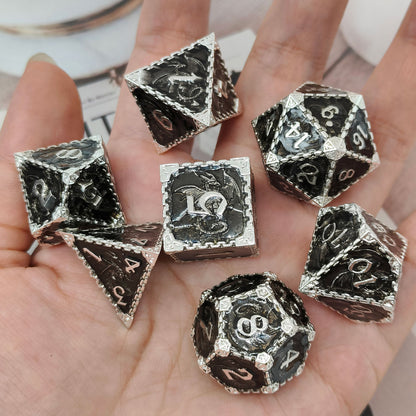 Metal Dragon Polyhedral Dice Set