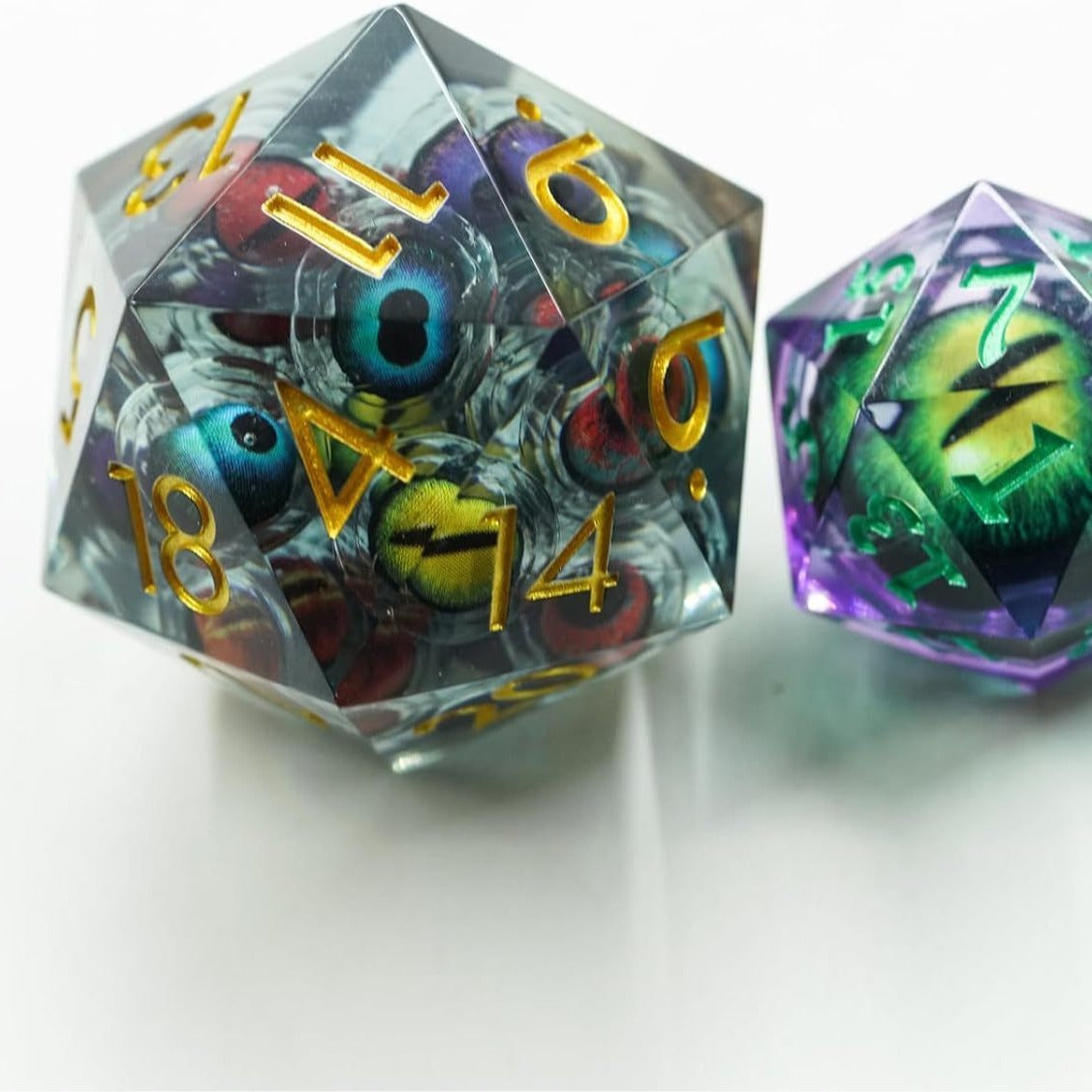 Dragon's Eyes Large Resin Polyhedral Dice