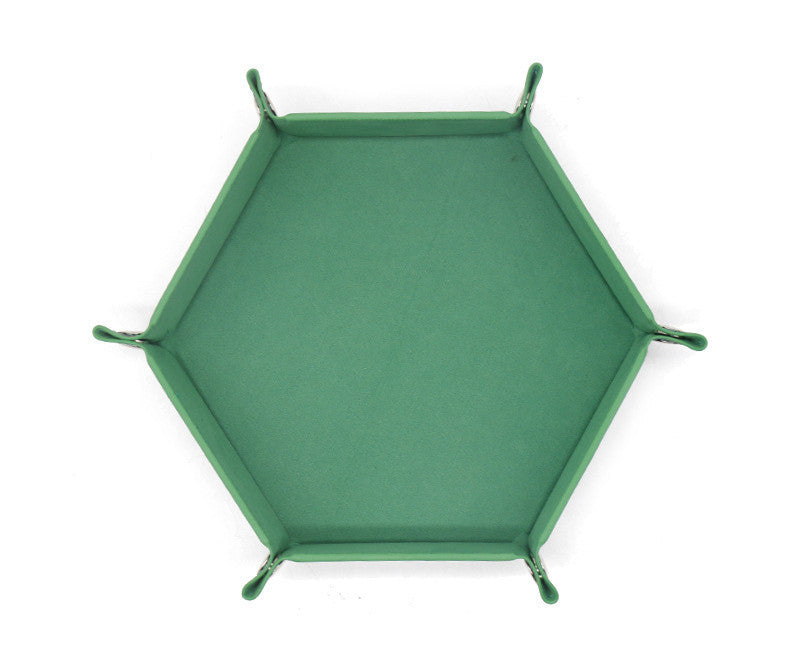 Hexagonal Velvet Dice Cloth Tray