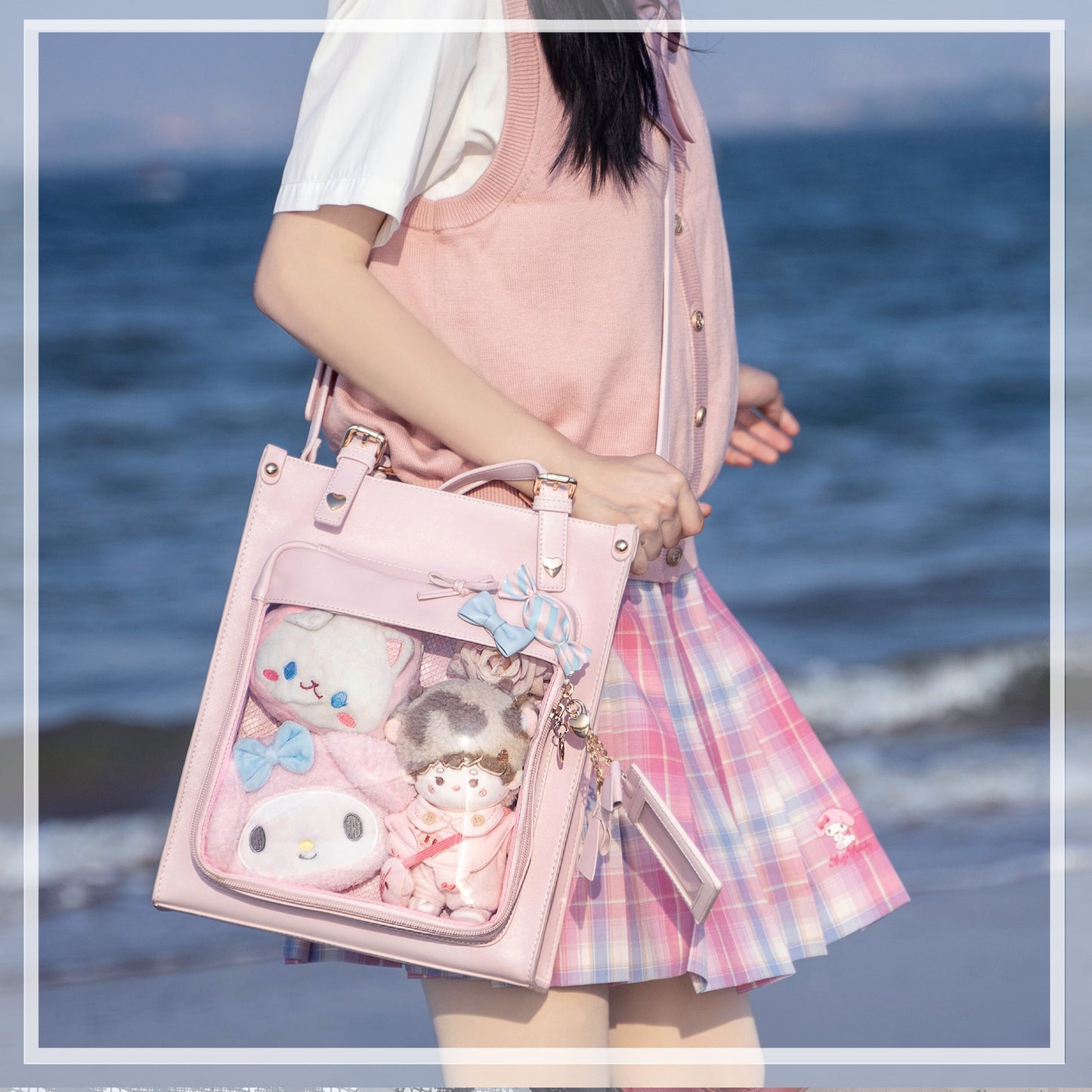 Cute Candy Bow window 'Ita' Shoulder Bag