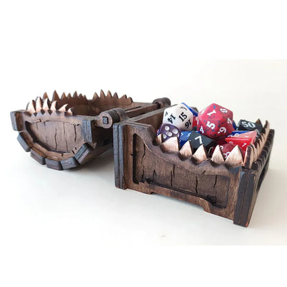 Mimic Style Chest Dice Holder for Tabletop Gaming Dungeons and Dragons