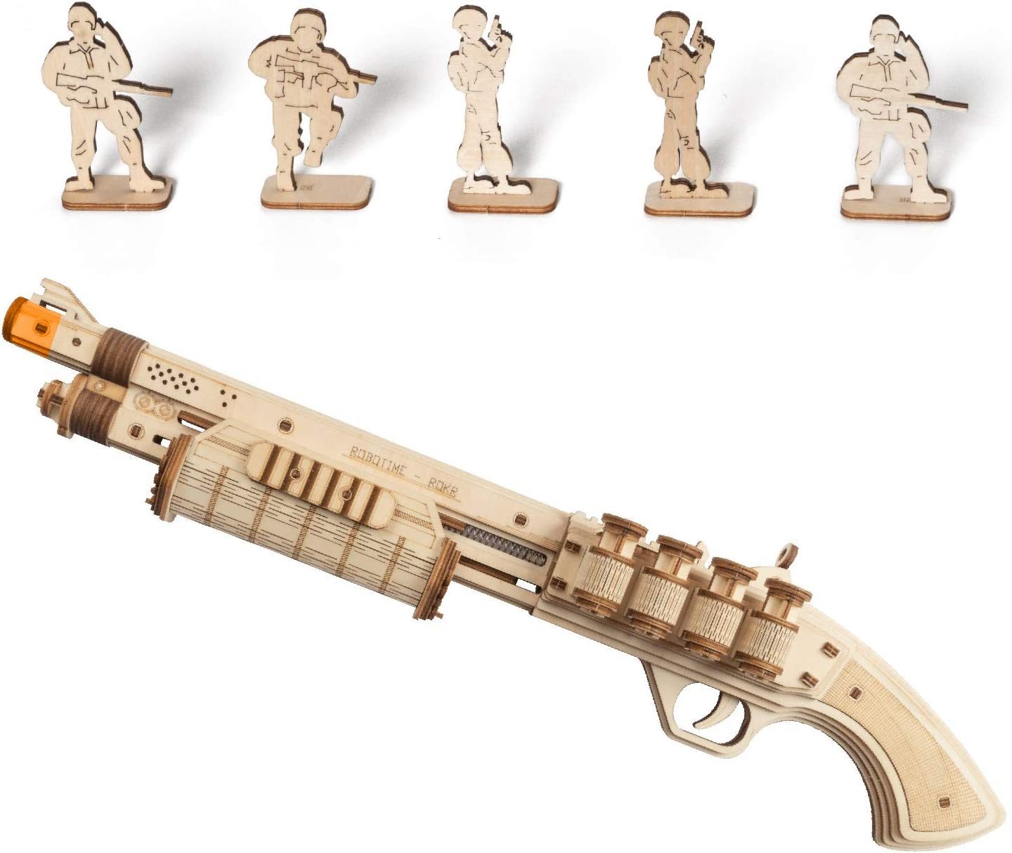 ROKR Wooden Puzzle Gun Model DIY 3D Building Kit