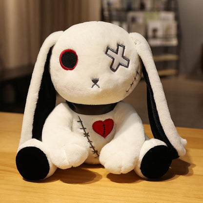 Cute Dark Goth Style Rabbit Plush