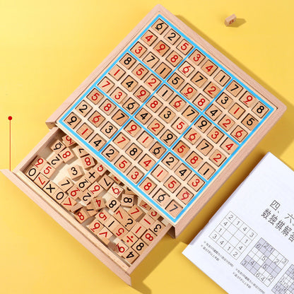 Wooden Sudoku Game with Various Difficulty Modes