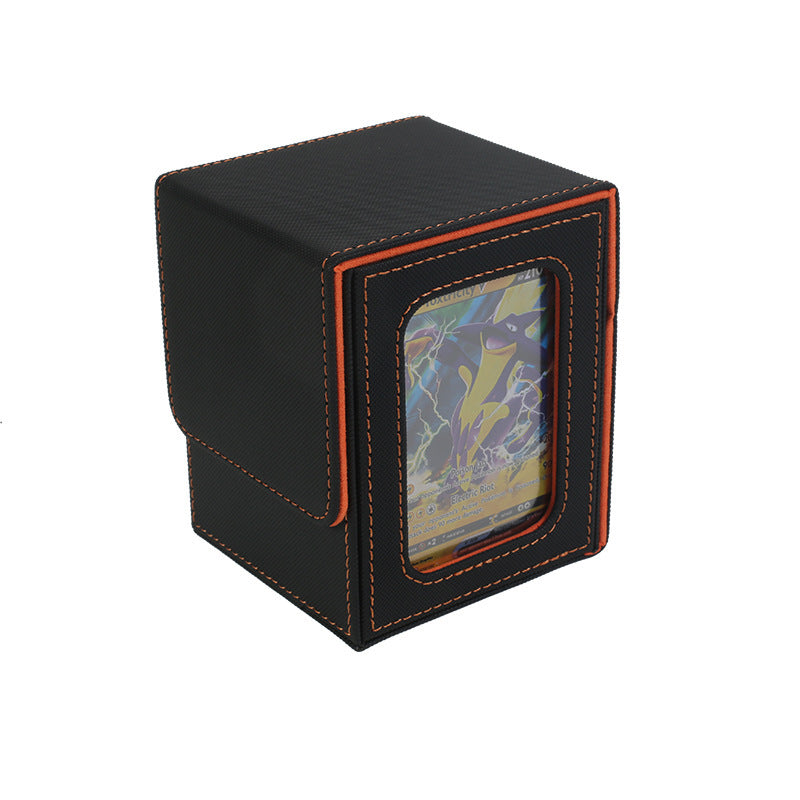 Trading Card Deck Box Holds 100+ Cards with Display Window