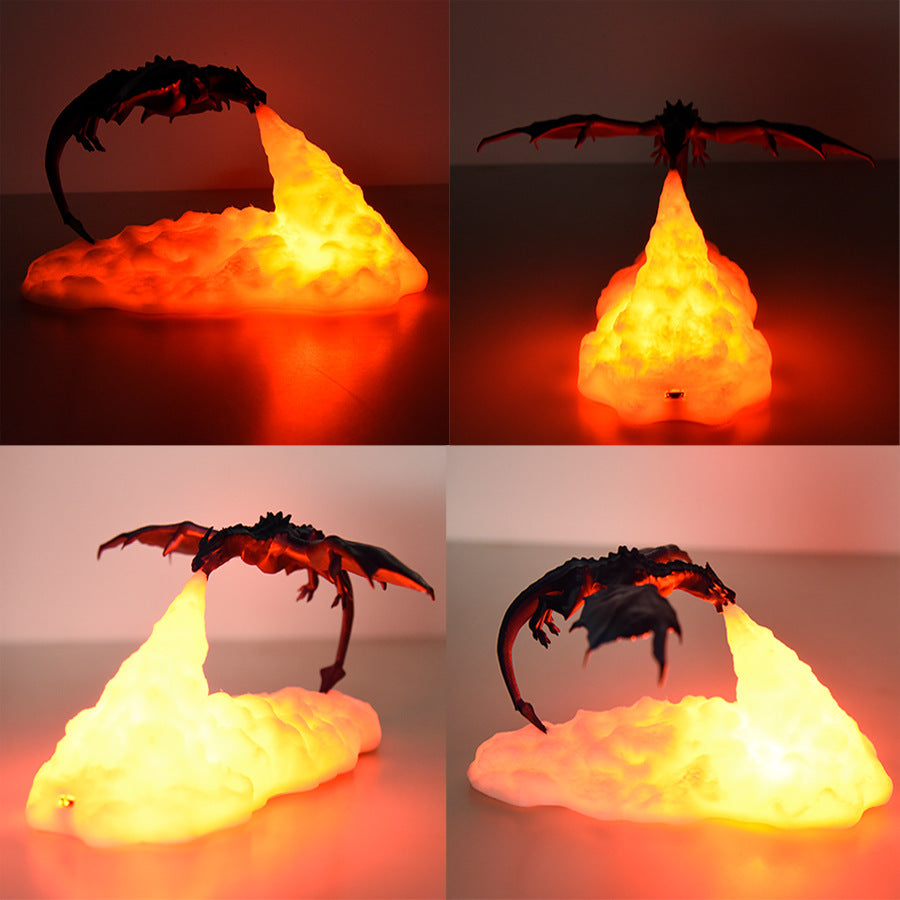 3D Printed Fire Breathing Dragon Light