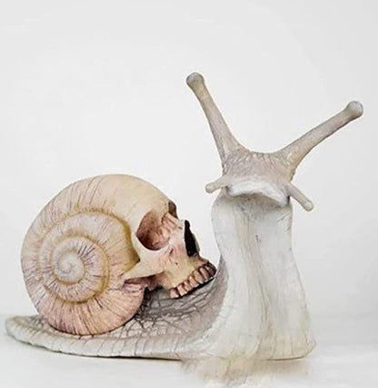 Snail Skull Sculpture Decoration