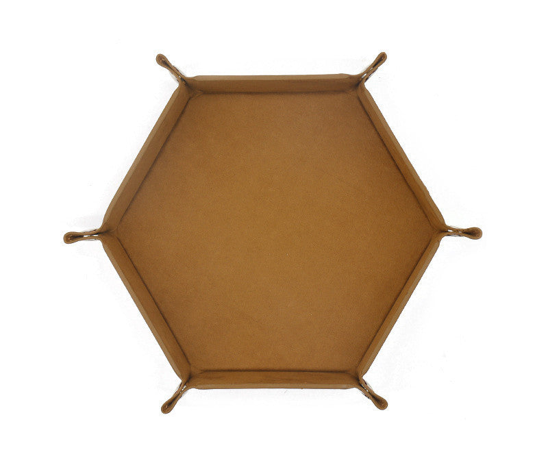 Hexagonal Velvet Dice Cloth Tray