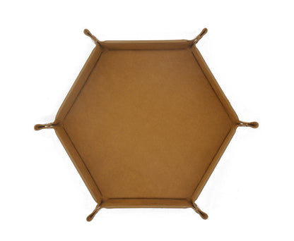 Hexagonal Velvet Dice Cloth Tray