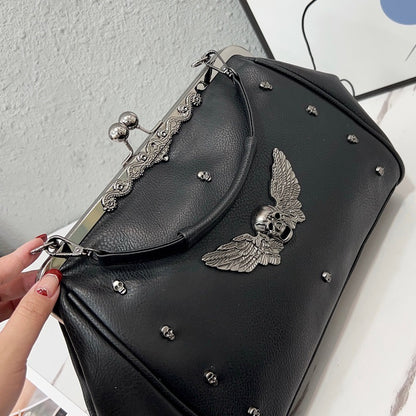 Skull with Wings Hand Bag