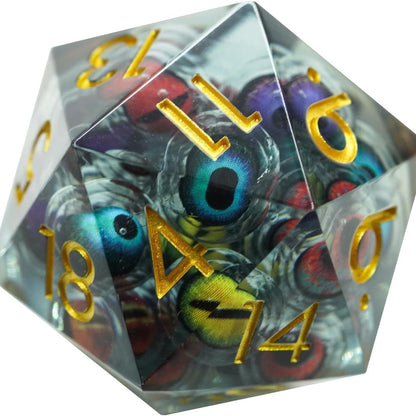 Dragon's Eyes Large Resin Polyhedral Dice