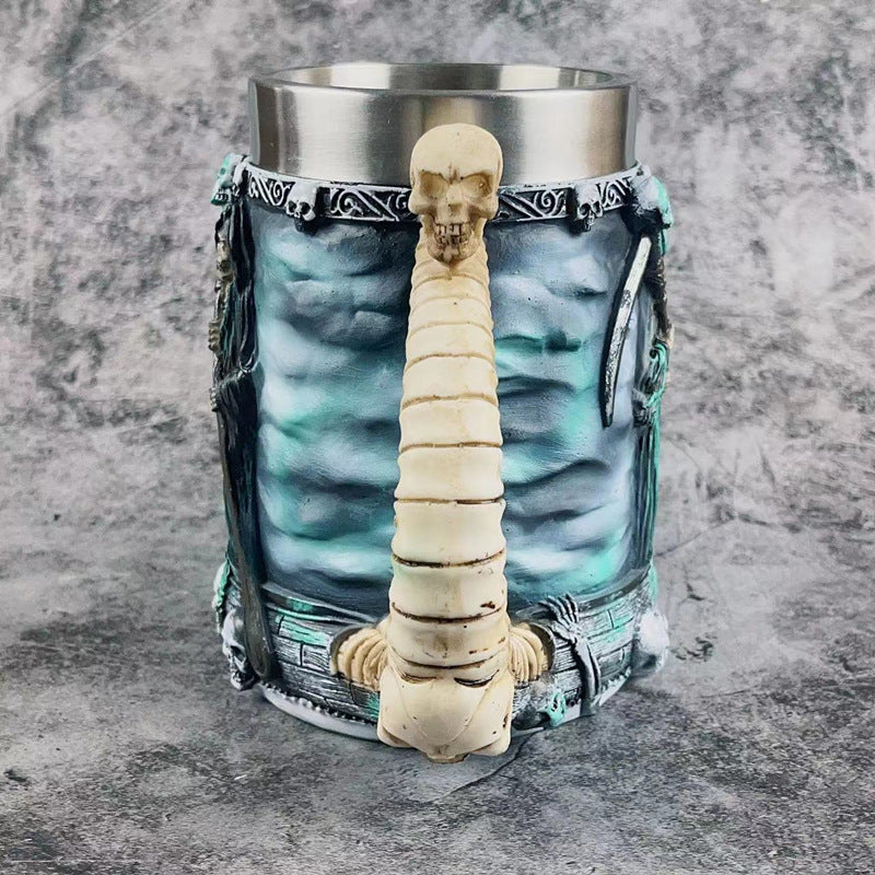 Grim Reaper Style Mug Tankard