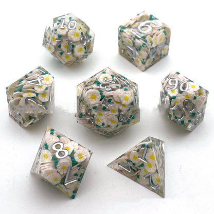 Resin Charms Variety Polyhedral Dice Set