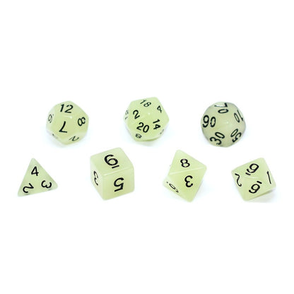 Glow in the Dark Polyhedral Dice Set