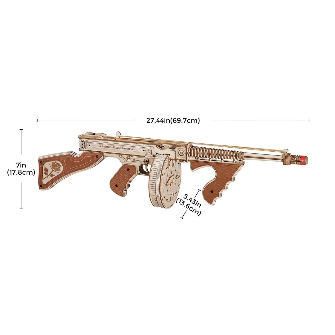 ROKR Wooden Puzzle Gun Model DIY 3D Building Kit