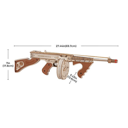 ROKR Wooden Puzzle Gun Model DIY 3D Building Kit