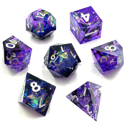 Resin Charms Variety Polyhedral Dice Set